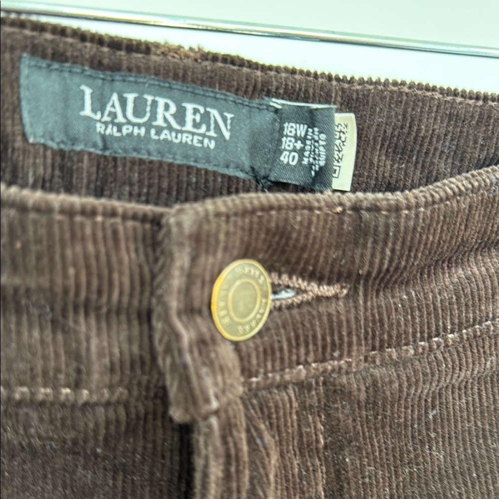 Lauren Ralph Lauren Brown Corduroy Pants